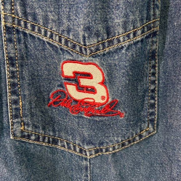 Womens Chase Authentics Dale Earnhart  Denim vest size large - Picture 2 of 6